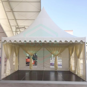 Style africain 5x5M Événements en plein air Foire commerciale Exposition Auvent <span class=keywords><strong>Tente</strong></span> Maison préfabriquée Banquet Mariage Pagode <span class=keywords><strong>Tente</strong></span> Gazebo Tentes - Product Image 2