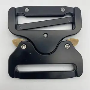 Fibbia per cintura fibbia a sgancio rapido regolabile buona qualità 45mm scatola nera protezione anticaduta/imbracatura/cintura di sicurezza fibbia in zinco