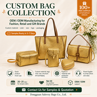 Étui à cosmétiques en PU de grande taille avec logo personnalisé, motif uni de luxe et fermeture ouverte - saloveybags