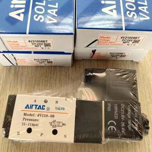 Wenjin 4V210-08 1/4 inch 5-weg 2-standen BSP NPT pneumatische luchtregelklep elektrische solenoïde klep DC 12V/24V AC 24V/36V/110V/220V - Product Image 3