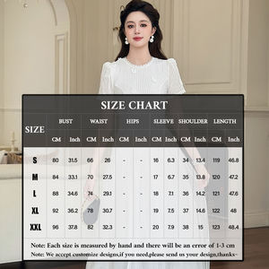 ZYHT 45174 doux naturel femmes blanc col rond maille a-ligne <span class=keywords><strong>robe</strong></span> mi-longue à manches courtes pour les cérémonies et fêtes d'été - Product Image 4