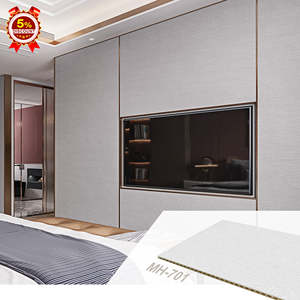 Нано-пластиковая бамбуковая волокнистая интегрированная 600 мм текстурная настенная панель настраиваемая полая структура для гостиниц, школ, ТВ - Product Image 3