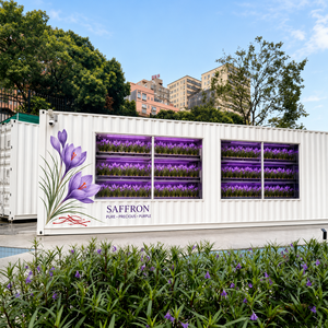 Système d'agriculture verticale automatisée en conteneur intelligent à climat contrôlé pour la culture du safran - Product Image 1