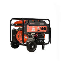 Générateur d'essence portable BISON CHINA Professional 5kW BS5500 avec réservoir de carburant de 25L et démarrage électrique pour usage domestique
