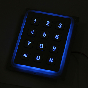 Özel 3x4 LED arka tuş takımı erişim kontrolü paslanmaz çelik 304 Metal düğme matris tuş takımı - Product Image 5