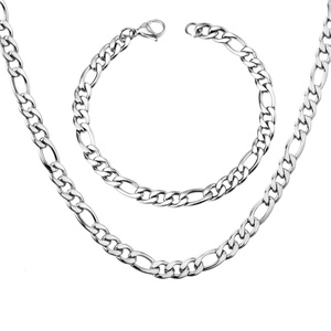 Conjunto de Collar y Pulsera de Acero Inoxidable 316L con Cadena Cubana de Cola de Zorro para Hombre, Estilo Hip Hop - Product Image 6