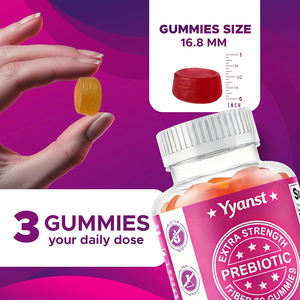 High quality daily natural Balance Gut Promote Digestion <b>fiber</b> & prebiotic blend <b>Gummy</b> Candy - Product Image 3