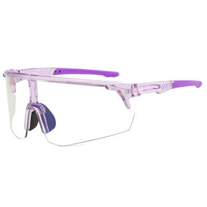 Lunettes de soleil de cyclisme de luxe avec vision nocturne ombre à changement de couleur énergie solaire UV400 PC polarisé pour les activités de plein air - Product Image 3