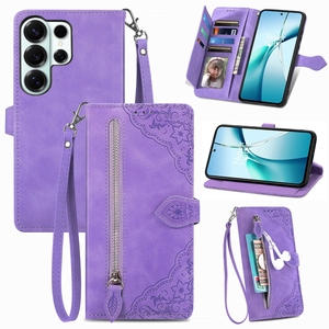 เคสหนังกระเป๋าสตางค์พิมพ์ลายผีเสื้อสำหรับ Galaxy S26/S26อัลตร้า, สำหรับ <span class=keywords><strong>iPhone</strong></span> 17E/16 Pro เคสโทรศัพท์มีซิป - Product Image 4