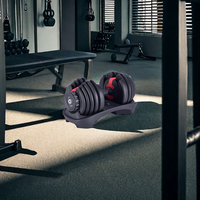 Équipement de fitness de haute qualité, poids libres, ensemble d'haltères commerciaux, haltères réglables de 24 kg