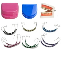 Chaîne décorative amovible pour bracket dentaire YL couleur unie, modèle orthodontique tendance, accessoire buccal manuel DIY pour appareil dentaire