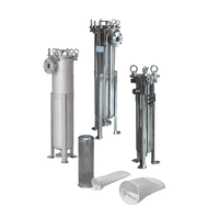 Filtre à eau en acier inoxydable 304 de qualité industrielle, capacité de 500 L/heure, pour le traitement de l'eau domestique