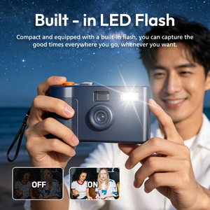 Appareil photo numérique compact sans écran de style film 20MP avec flash LED, Wi-Fi et filtres multiples, couleurs et motifs personnalisables - Product Image 6