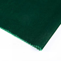 Fabricant de tissu de luxe vert 100% polyester soie non élastique micro velours 5000 pour vêtements