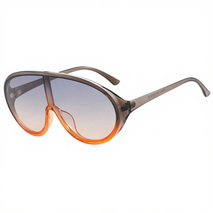 แว่นกันแดดทรงใหญ่สไตล์ยุโรปอเมริกันรุ่นใหม่ประจำฤดูใบไม้ผลิปี 2024 เลนส์ PC แบบชิ้นเดียว ป้องกันดวงตา แฟชั่น - Product Image 6