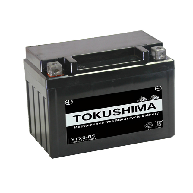 TOKUSHIMA YTX9-BS Motorcycle Battery 12V 9Ah MF Lead Acid New Best Performance Agm Battery