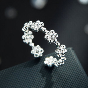 Floral Open <b>Ring</b> <b>Adjustable</b> Index Finger <b>Ring</b> For Daily Wear Unisex Jewelry R17881 - Product Image 1