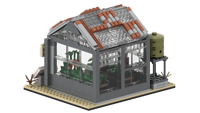 Bloques de Construcción Personalizados para Plantaciones, Modelo de Invernadero Agrícola, Escena Personalizada, Juego de Bloques de Construcción OEM ODM