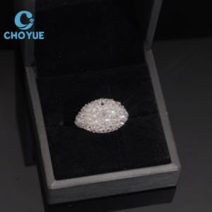 Hot Sale Upside Down Moissanite <b>Ring</b> <b>Men</b> Iced Out Moissanite <b>Ring</b> 925 Sterling <b>Silver</b> Moissanite <b>Ring</b> Past Diamond Tester GRA - Product Image 5