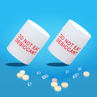 Absorb King, Gel de Sílice Desecante para Uso Alimentario, No Comer, Envase de 1g, SiO2 99.8% de Pureza