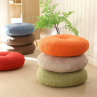 Coussin japonais détachable en lin lavable, épais, grand tatami, coussin rond pour personne paresseuse, coussins lombaires et coussins de siège