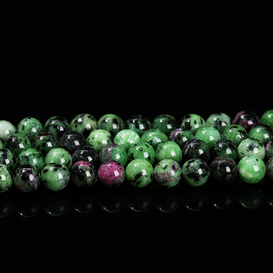 Tự Nhiên Của <span class=keywords><strong>Ruby</strong></span> Trong Zoisite Lỏng Hạt Bán Buôn Màu Đỏ Màu Xanh Lá Cây Đá Quý Nguyên Đá Năng Lượng Pha Lê Đồ Trang Sức Vòng Đeo Tay Làm Nguồn Cung Cấp - Product Image 2