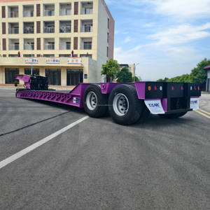 निर्माण मशीनरी परिवहन के साथ अच्छी गुणवत्ता हाइड्रोलिक हटाने योग्य गोसेनेक लोबॉय अर्ध ट्रेलर - Product Image 4