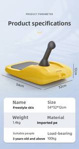 Snowboard gonflable en plastique pour enfants, épaissi, pour jouer sur la neige en hiver, luge, patinage - Product Image 6