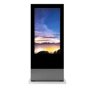 Display Iklan LCD 43 Inci Penuh 1080P Layar LCD Luar Ruangan Totem Papan Digital Luar Ruangan