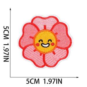 New Iron on Embroidered Artist Style Sun Flower Bus Peace love Patches for Clothes Bag Decoration - Product Image 4