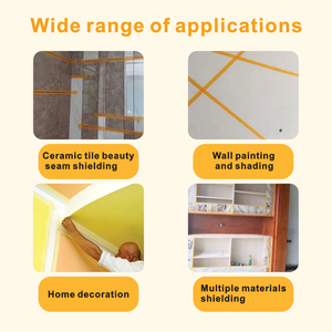 Precio <span class=keywords><strong>de</strong></span> fabricante naranja/amarillo <span class=keywords><strong>de</strong></span> alta calidad <span class=keywords><strong>de</strong></span> color personalizado <span class=keywords><strong>pintores</strong></span> Washi Tape cinta adhesiva impermeable - Product Image 5