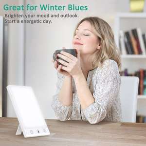 GQ-L1 10000 <span class=keywords><strong>lux</strong></span> Happy Mood <span class=keywords><strong>Lampe</strong></span> de <span class=keywords><strong>luminothérapie</strong></span> Yeux Soins <span class=keywords><strong>Lampe</strong></span> de photothérapie bleue d'hiver sans UV - Product Image 6