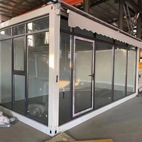 DYCE3 Maison Conteneur Modulaire Pliable avec Une Chambre, Porte de Sécurité en Acier, Taille et Couleur Personnalisables, Durable et Sûre