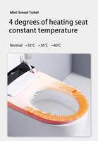 Nouvelle chasse d'eau automatique toilette intelligente une pièce WC veilleuse montée au sol bol allongé commode de salle de bain intelligente matériau en céramique
