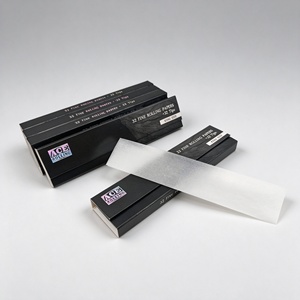HermitCrab-Ace Ultra Thin 10g Custom Black King Size Tobacco Leaves Cigarette Rolling Paper with tips - Product Image 2