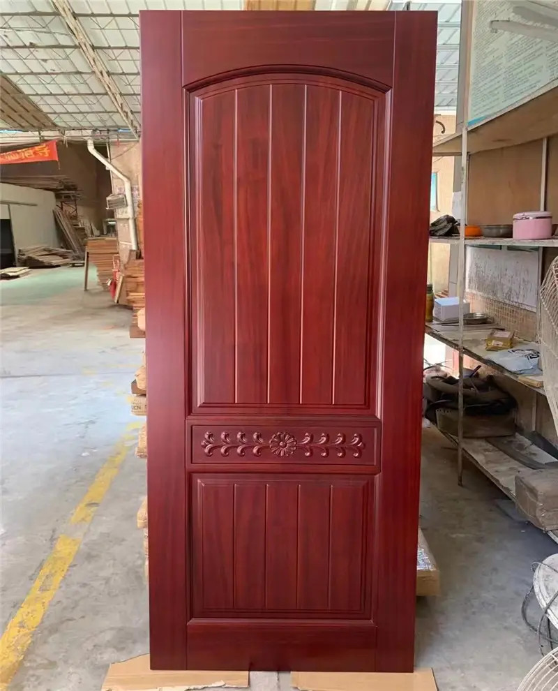 Latest design wooden door interior door room door with solid sapele wood material