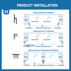 Foxygen Venta al por Mayor Nuevo Techo Elástico Translúcido <span class=keywords><strong>de</strong></span> PVC con Atenuación Infinita, Forma Rectangular, Tipo Caja <span class=keywords><strong>de</strong></span> Luz - Product Image 3