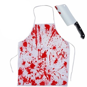 MADESHINE Décorations d'horreur d'Halloween, Accessoires de farce pour maison hantée et escape room, Tablier sanglant, Articles de fête et fournitures de fête - Product Image 1