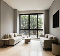 Ventana Moderna de Aluminio con Marco Estrecho, Ventana Abatible de Aluminio con Cristal Grande para Balcón de Villa o Solárium