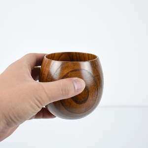 Tazza da tè in legno con tazza rotonda in stile giapponese per bere il tè - Product Image 6