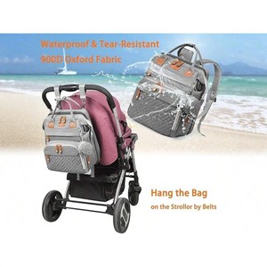 Multi Functional Large Capacity Backpack with Foldable <b>Bed</b>, Mommy Bag, <b>Storage</b> Bag - Product Image 4