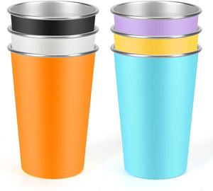 Eco-Friendly 350ml Single Wall 304 Stainless Steel Beer Cup Stackable <b>Metal</b> Drinking Tumbler for Camping Party Bar - Product Image 1