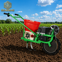 Semoir à maïs à essence, une rangée, autopropulsé, poussé à la main, pour maïs, céréales, haricots, arachides, 7 CV