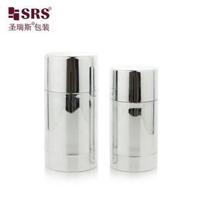 D048 Venta al por mayor OEM Reciclar Relleno inferior Cilíndrico Plata Cosmético Desodorante Stick Contenedor Fabricación - Product Image 6