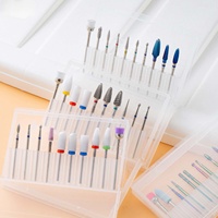 Ensemble professionnel de forets pour perceuse à ongles électrique, accessoires pour manucure et pédicure, outil de suppression des cuticules et du gel