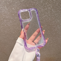 Étui de protection pour téléphone portable 3 en 1 en TPU antichoc pour 11-16 Pro Max avec peinture UV et design de style Ins
