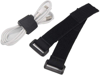 Boucle de crochet de brassard élastique réglable de 38mm pour Velcro brodé Logo personnalisable sangle de rangement en gros pour sacs chaussure