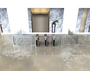 Pont semi-automatique trépied tourniquet contrôle d'accès et mesures de sécurité tourniquets produit - Product Image 4