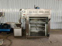 Fumoir automatique 50kg 100kg en acier inoxydable pour viande, saucisses, bacon, poisson – Machine industrielle de fumage et équipement de transformation alimentaire