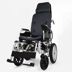 Silla <span class=keywords><strong>de</strong></span> <span class=keywords><strong>ruedas</strong></span> eléctrica ligera plegable motorizada inteligente todoterreno moderna 2024 para ancianos discapacitados - Product Image 1